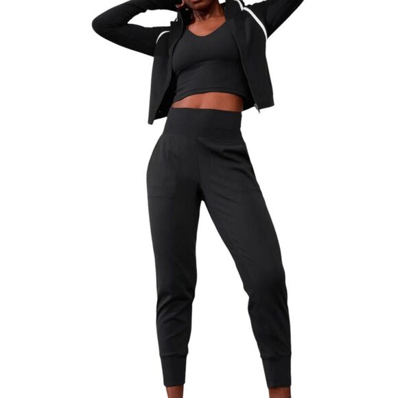 ATHLETA Venice High Rise Jogger In Black Size Small - Picture 1 of 4